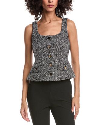 Toccin Georgia Scoop Neck Wool-Blend Top