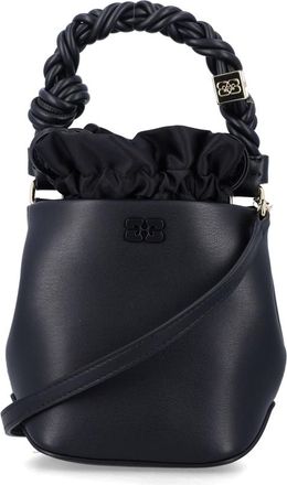 Ganni Black Mini Bou Bucket Bag