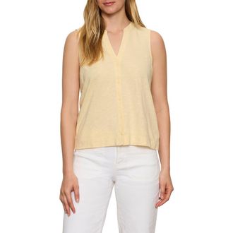 Sanctuary All Set Button Tank in Banana Yellow at Nordstrom, Size X-Small