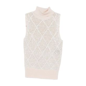 D.exterior White Jumper for Women