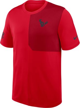 Nike Houston Texans Sideline Coach Nike Mens Dri-FIT NFL Top in Red | 03B20CDS9H-58P