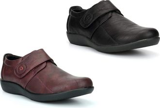 Generic Womens Wide Shoes Womens Wedge Heel Shoes Size 3 Wedge Heel Shoe Size 5 Ladies Touch Fastening Shoe Ladies Low Heels Wedges Low Heels Touch Fastening 