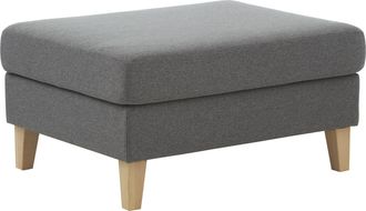 Atlantic Home Collection Hocker »Mailo« Masse (BxTxH): 88x69x45 cm, mit Massivholzfüssen