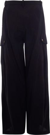 Pinko Womens Trousers Rosalin Fluid Black Limousine
