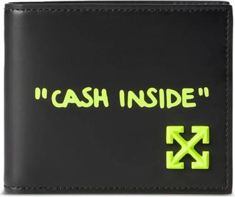 Off-white Portafoglio bi-fold Jitney Quote - Nero