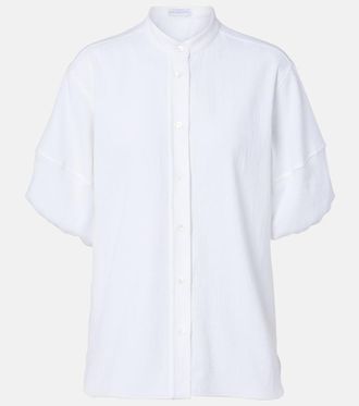 Stella McCartney Cotton cr&ecirc;pon shirt
