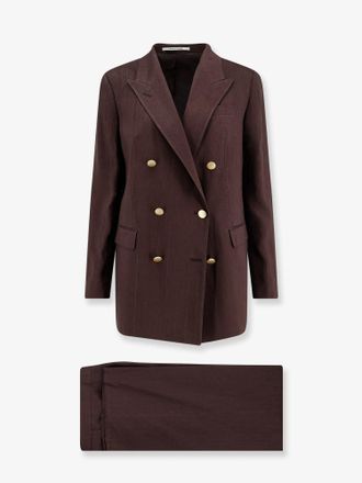 Tagliatore Tailleur Jasmine gessato in lino e viscosa - TAGLIATORE - gender_Woman