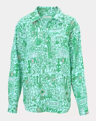 Lilly Pulitzer Mens Stuff Addison Button Down Shirt