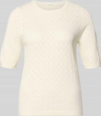 Selected Regular Fit T-Shirt in Ausbrenner-Optik Modell HELEN in Offwhite, Gr&ouml;&szlig;e XL