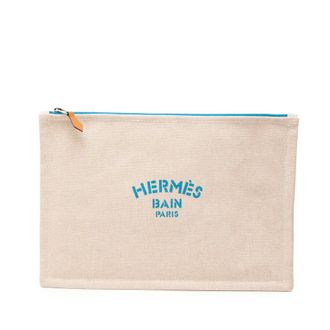 Herm&egrave;s Pre-owned Hermes Canvas Bain Flat Yachting GM Ladies TM9ANCARG5WNO9HZ