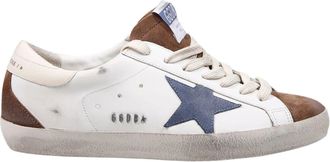 Golden Goose Leather Upper Sneakers with Suede Accents and Vintage Details