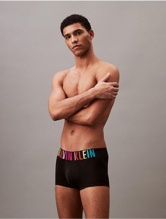 Calvin Klein Mens Intense Power Pride Low Rise Trunk - Black - XL