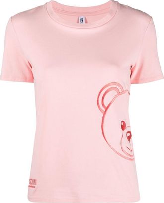 Moschino Top pigiama Teddy Bear - Rosa