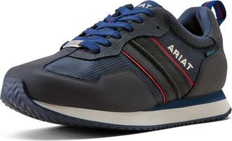 Ariat Mens Ranch Runner Waterproof Trainer Shoes in Team Navy, D Medium Width, Size 10.5, by Ariat
