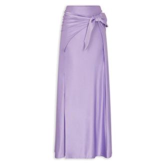 Paco Rabanne Rokken, Dames, Paars, M, Satijn, Lange Rok in Jersey