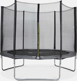 Sweeek Sweeek - Cama El&aacute;stica Con Protecci&oacute;n Red De 305cm, Mars, Gris, 303x303x78 Cm