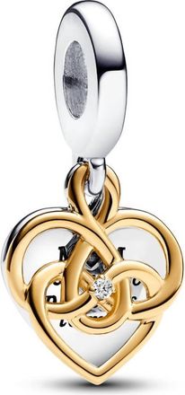 Pandora Womens Mom Double Dangle Charm In Silver