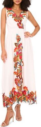 Halogen Open Back Sleeveless Maxi Dress in Deep Cherry at Nordstrom Rack, Size X-Large