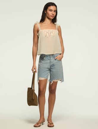 Lucky Brand Womens Baggy 7 Short