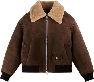 Hogan Giacca Bomber in Shearling Vestibilit&agrave; Comfort - - Jackets - Donna - Marrone - S