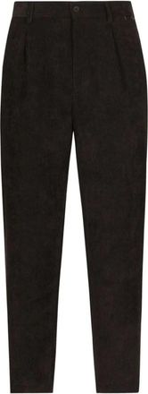 Dolce & Gabbana Corduroy Broek - Heren - Slim Fit Broeken - Zwart - XL - Broeken