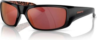 Arnette Sunglasses, male, Black, Size: 62 MM Black/Orange HOT Shot Sunglasses