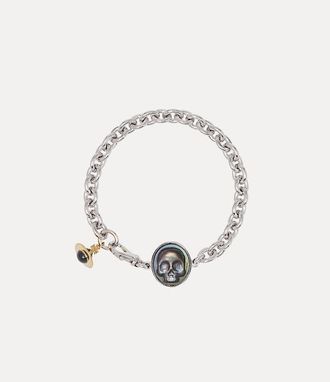 Vivienne Westwood Man. Jed Bracelet Platinum-gold-grey-mop-black-enamel Platinum-gold-grey-mop-black-enamel Men