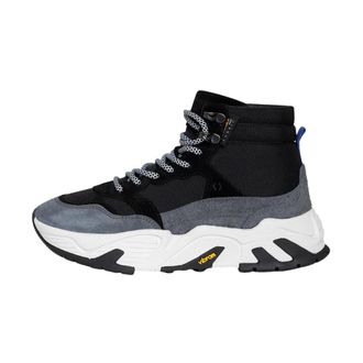 Mikakus Barcelona Sneakers, unisex, Multicolor, 6 UK, Shadow Mid Top Trainers