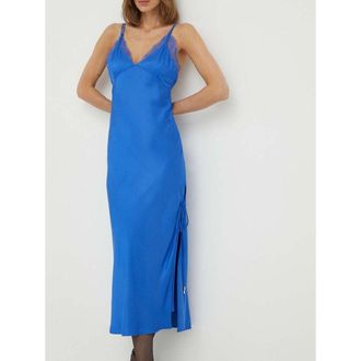 Patrizia Pepe Blue Viscose Casual Womens Dress