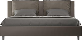 Les Tendances Cama Matrimonial Contenedor Moderna Antea 200x210 Color: Marr&oacute;n - Versi&oacute;n: Con Caja De Almacenaje