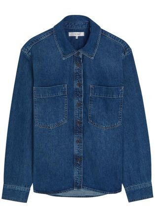 Frame Denim The Polished Denim Shirt - Blue - XL (UK16 / XL)