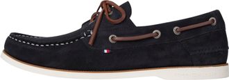 Tommy Hilfiger Mens Core Suede Boat Shoes, Blue (Desert Sky), 10.5