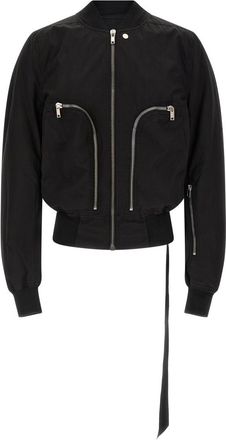 Rick Owens Black Solid Bomber Jackets