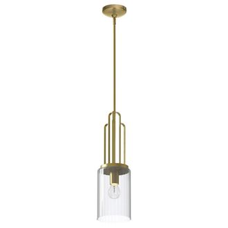 Netlighting Kichler Kimrose Dome Pendant Ceiling Light Brushed Natural Brass in Yellow