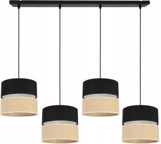 OEM L&aacute;mpara Colgante, L&aacute;mpara De Techo, Pantalla 20cm, Negra