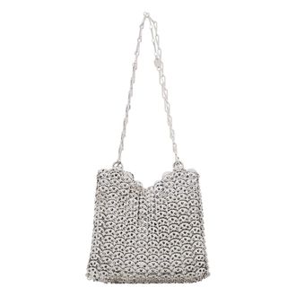 Paco Rabanne Shoulder Bags, female, Gray, Size: ONE SIZE Iconic 1969 Shoulder Bag