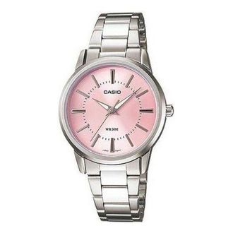 Casio Waterproof Stainless Steel Strap Pink Analog LTP-1303D-4A