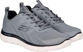 Skechers Mens Summit Trainers in Black and Grey Lightweight Machine Washable Comfortable Lace-Up Sporty Look