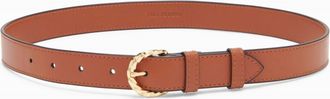 Ulla Johnson Womens Gia Twisted Buckle Belt In Sierra