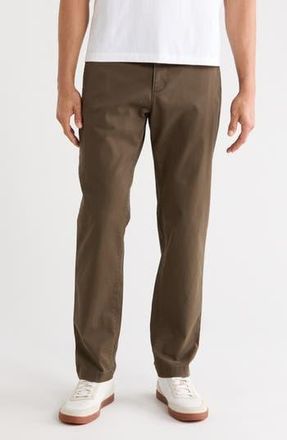 14th & Union The Wallin Stretch Twill Trim Fit Chino Pants - 30-34 Inseam in Brown Wren at Nordstrom Rack, Size 31 X 32