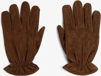 Scalpers Guanti in camoscio color cammello-Neutro