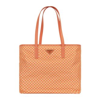 Prada Fabric Tote Bag - female - Prada - Shopping Bags - Multicolor - ONE SIZE - Bags