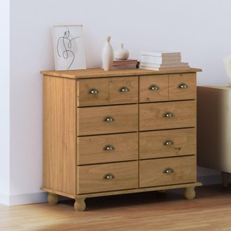 Berkfield Home Chest of Drawers ASKIMHoney Brown 91x40x79 cm Solid Wood Pine | Size: 91 x 40 x 79 cm