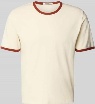 Jack & Jones Jack & Jones T-Shirt mit Rundhalsausschnitt Modell FORMENTERA in Offwhite, Größe XL