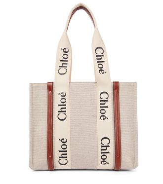 Chlo&eacute; Chlo&eacute; Woody Medium canvas tote