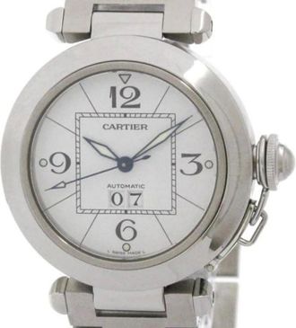 Cartier Vintage, unisex, Wit, ONE Size, Pre-owned Vintage Horloge