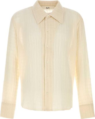 S&eacute;fr Cream Cotton Ignacio Shirt