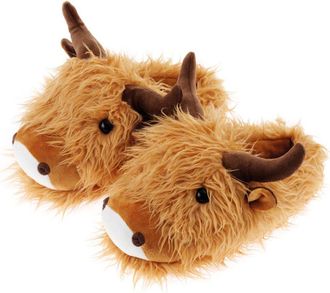 Aroma Home Fuzzy Friends Slippers Limited Edition (Highland Cow)