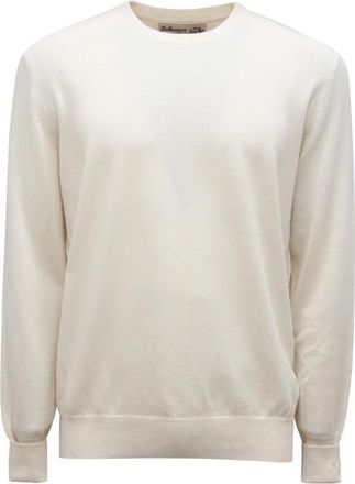 Ballantyne Kasjmier Trui Wit Boter Model B2P000 - Heren - Cashmere truien - Wit - XL - Kasjmier - Truien & Vesten