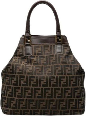 Fendi Pre-owned Canvas Tote - - Pre-owned - Donna - Marrone - ONE SIZE